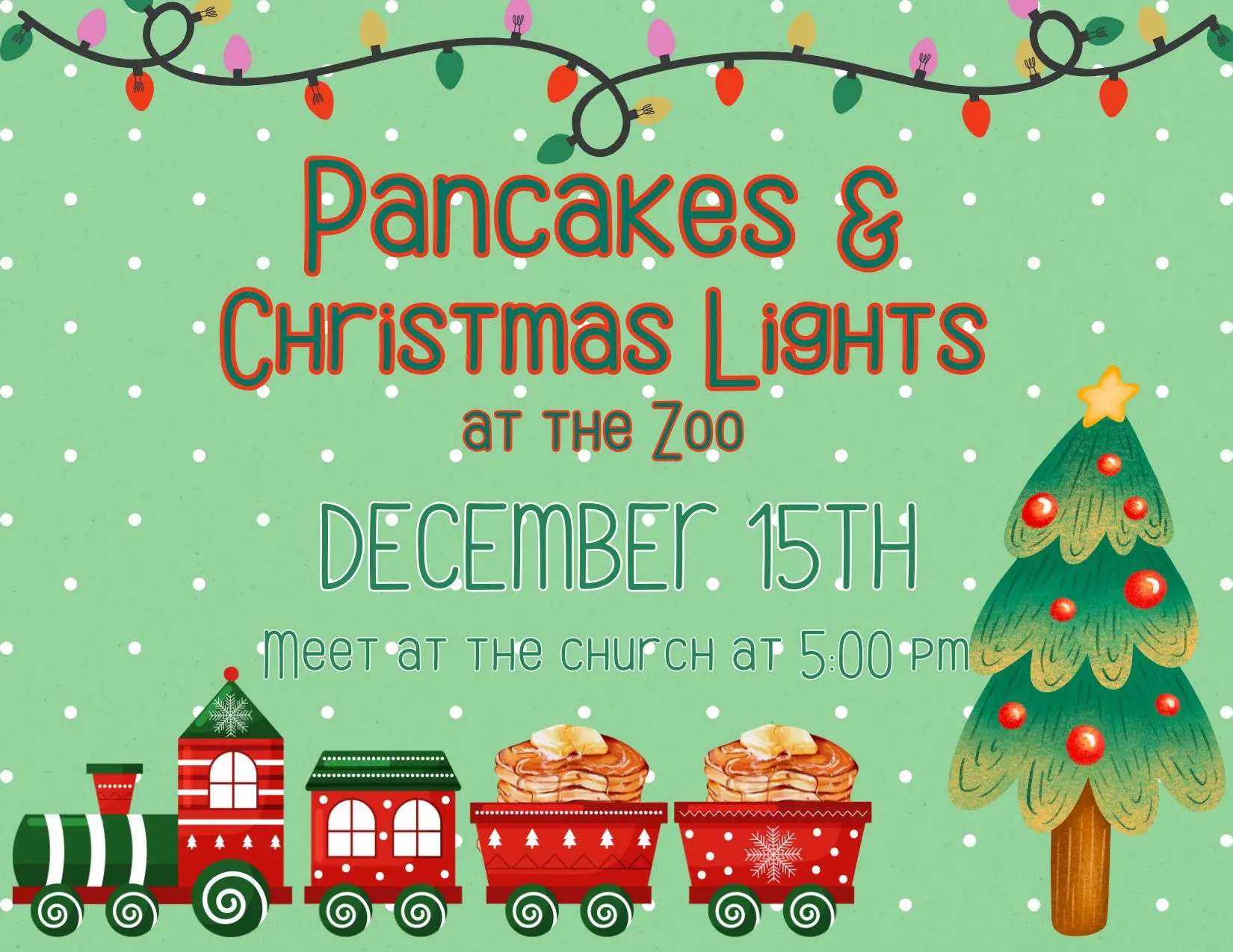 Pancakes and Christmas Lights at the Zoo 1