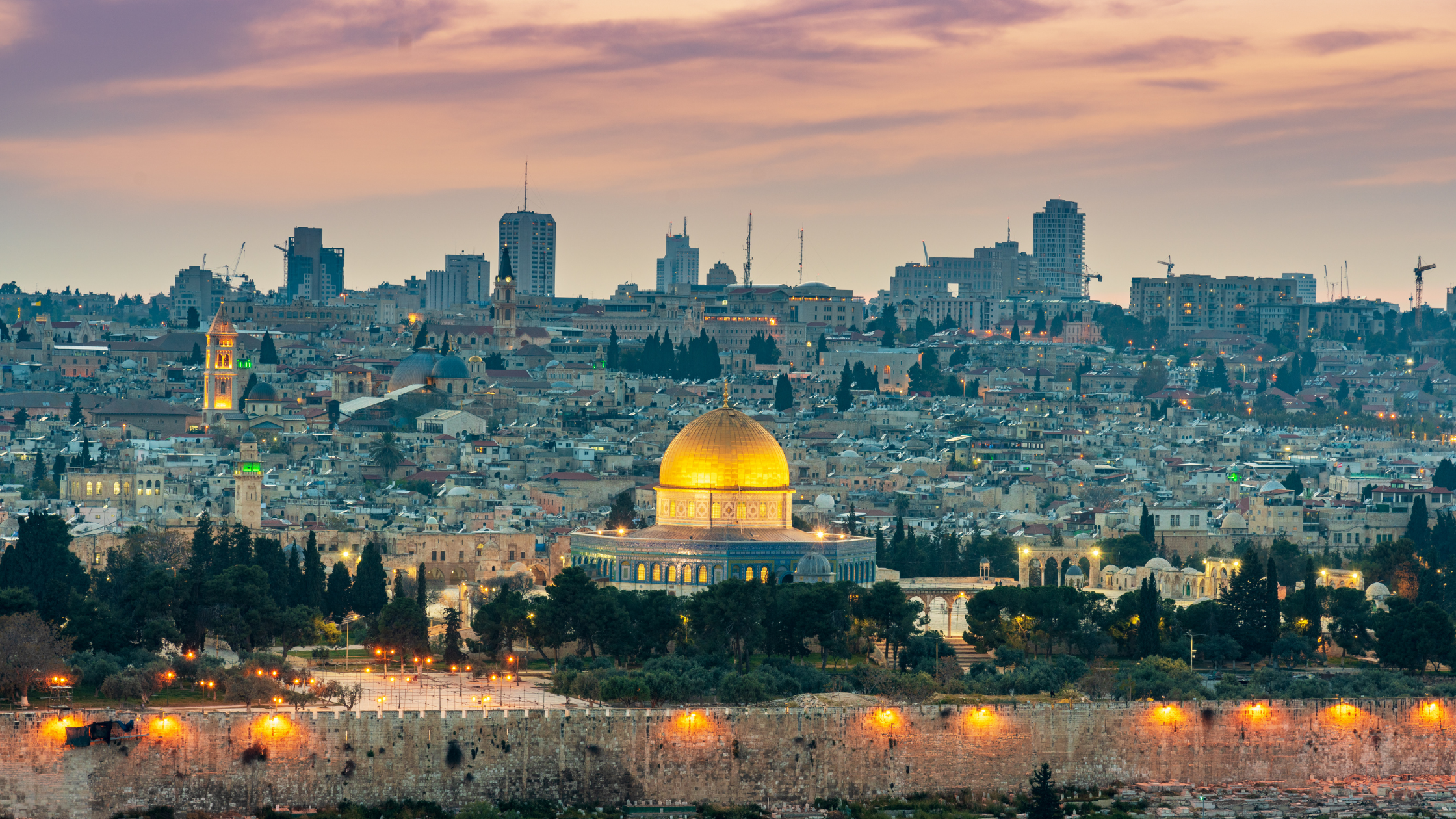 Israel at dusk