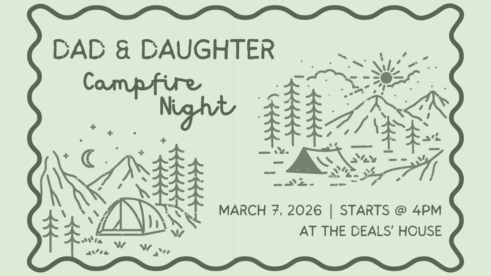 Dad and Daughter Campfire Night 1