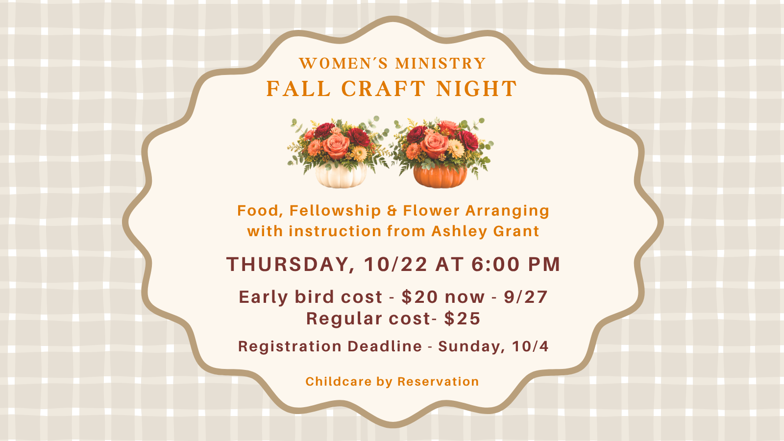 Women's Ministry Fall Craft Night 1