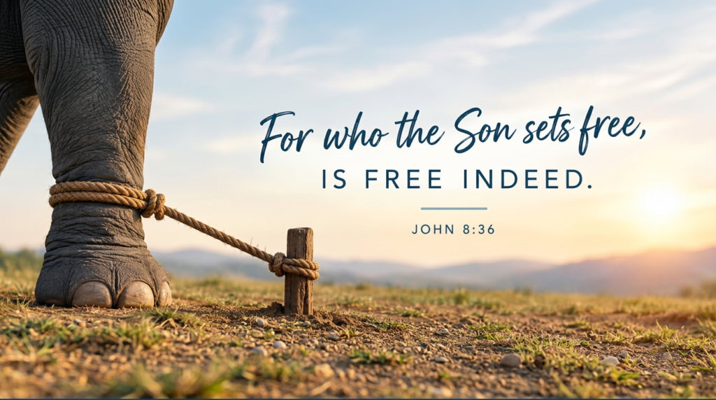 For who the Son sets free, is free indeed. John 8:36